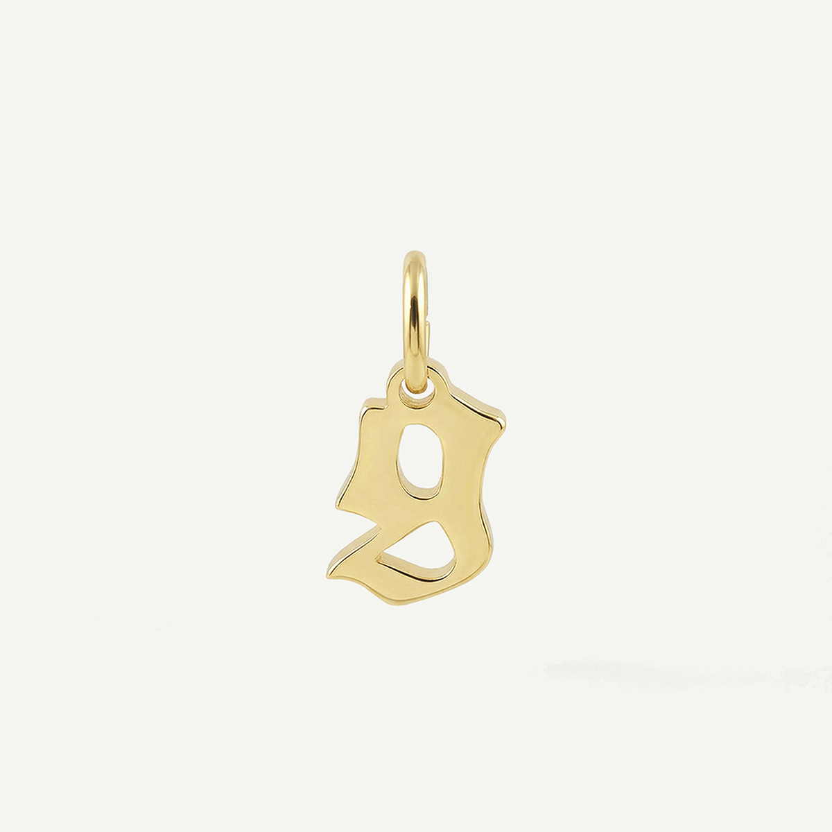 Old English Lowercase Monogram Charm