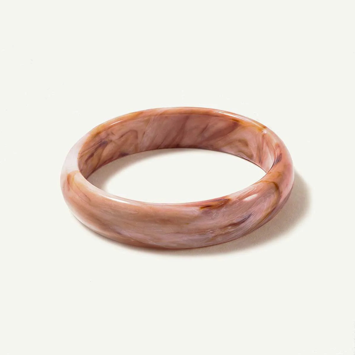 Medium Orange Creame Resin Bangle