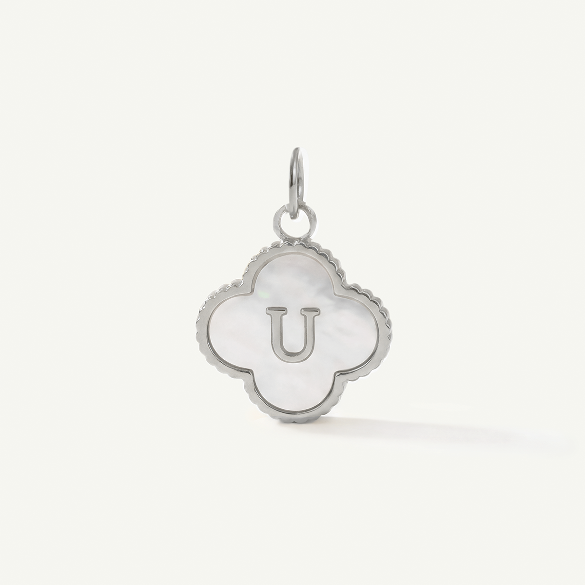 MOP Clove Monogram Letter Charm