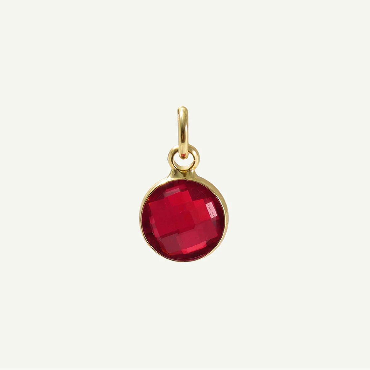 Circle Charm Birthstone