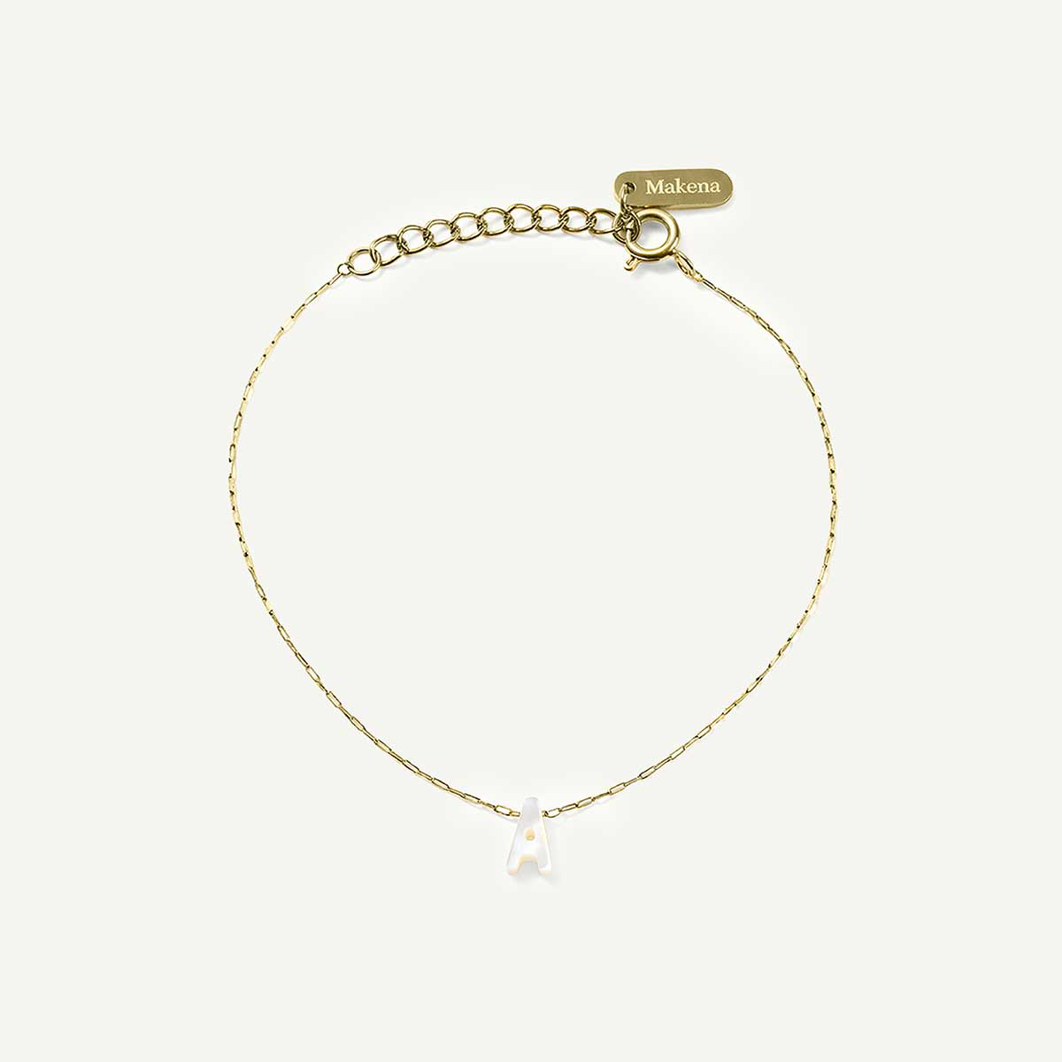 Monogram Mother of Pearl Bracelet