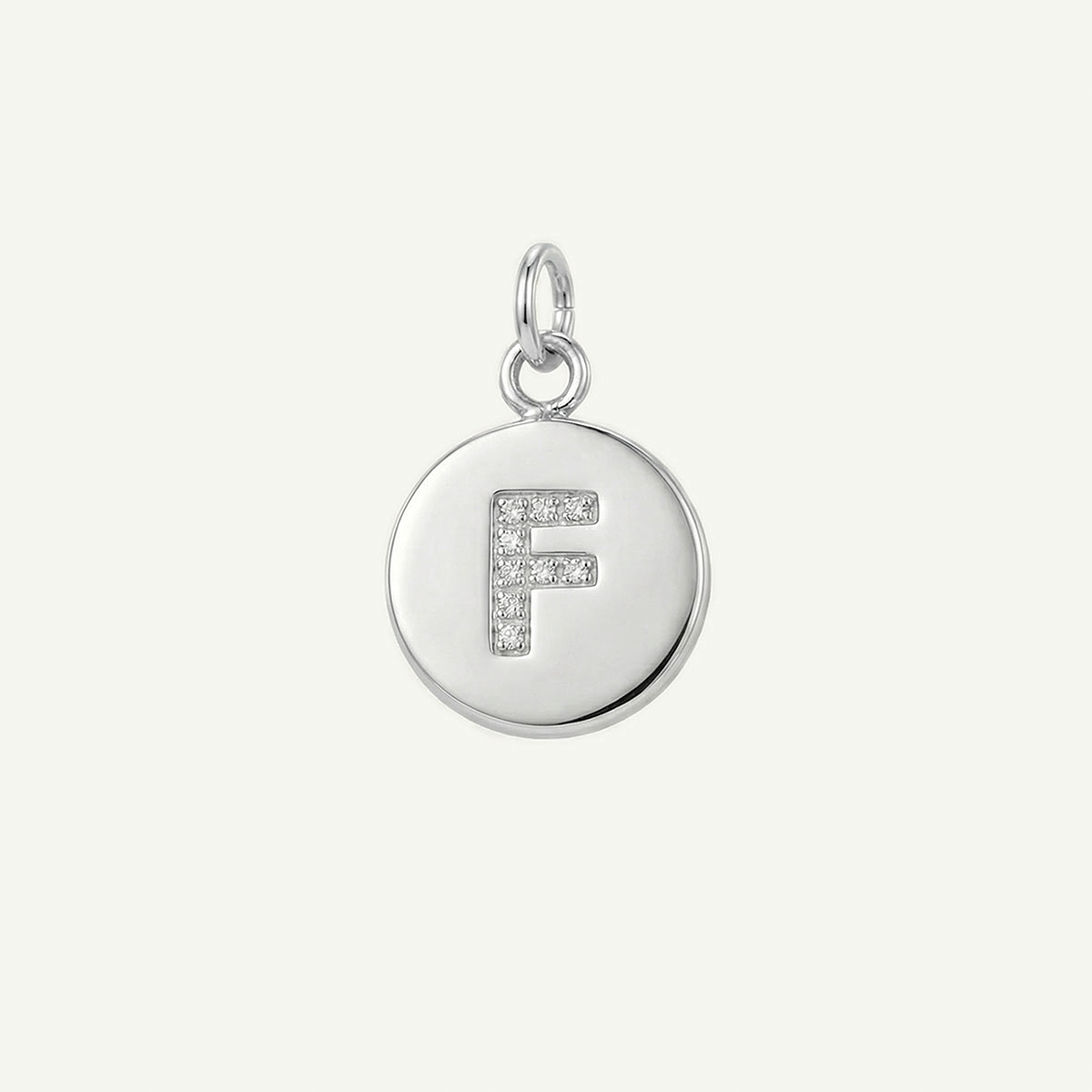 Circle Monogram in Diamond Letter Charm