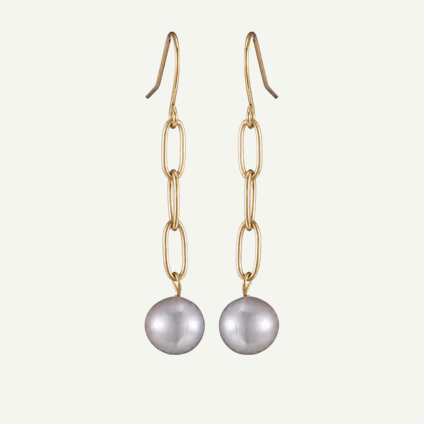 Nara Grey Pearl Earrings