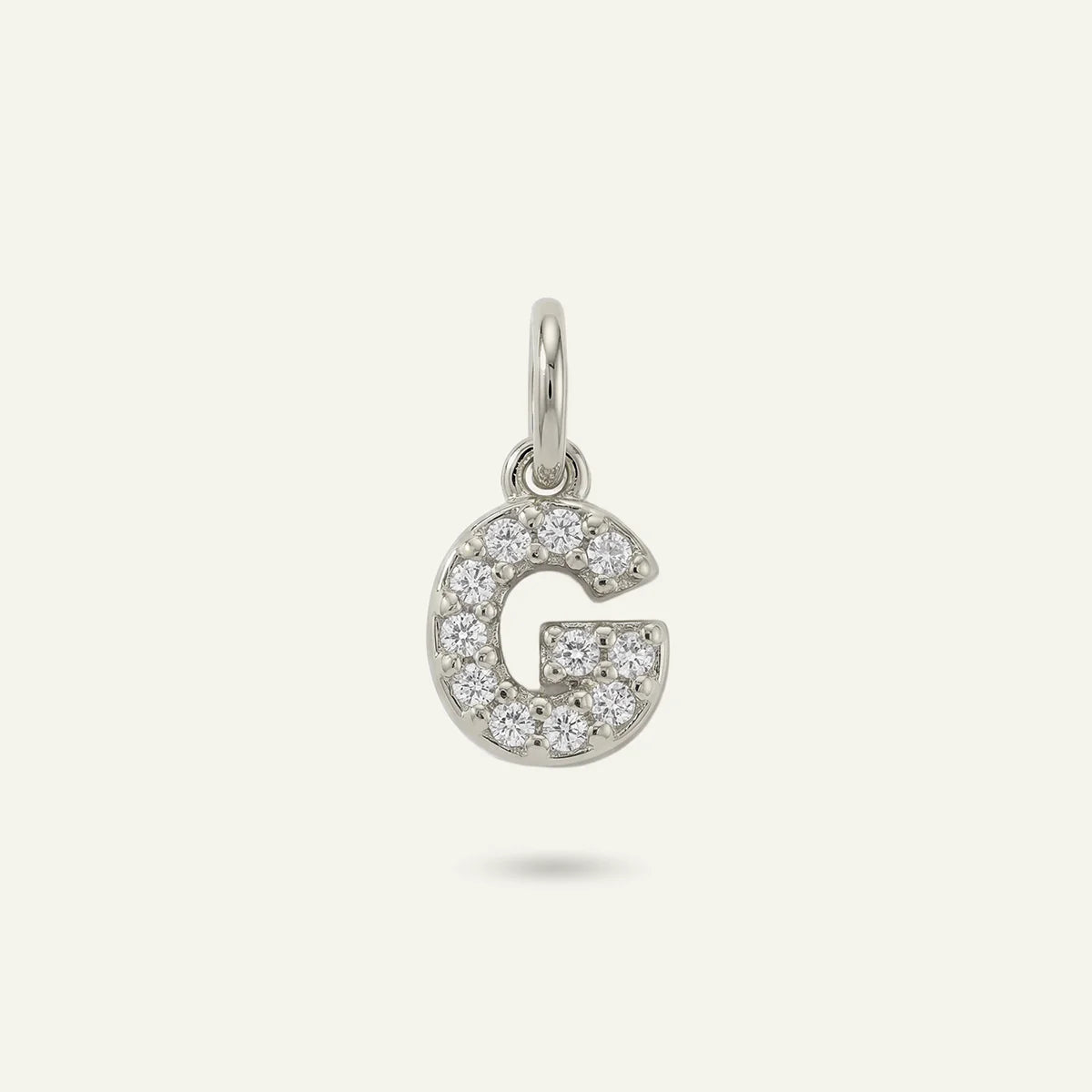 Diamond Monogram Letter Charm
