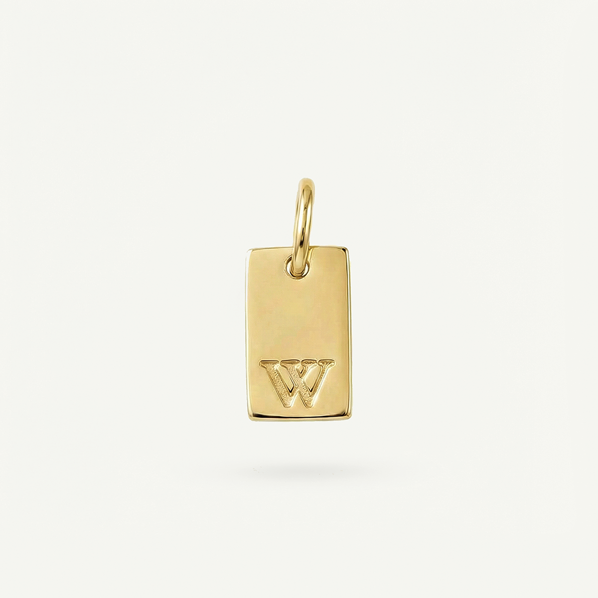 Rectangle #2 Monogram Letter Charm