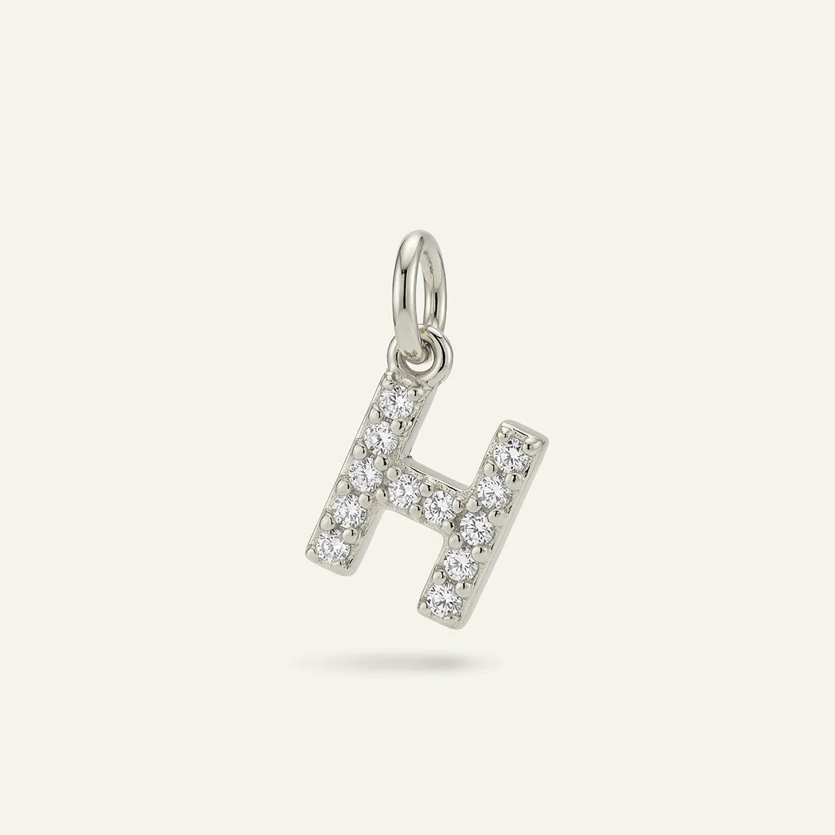 Diamond Monogram Letter Charm