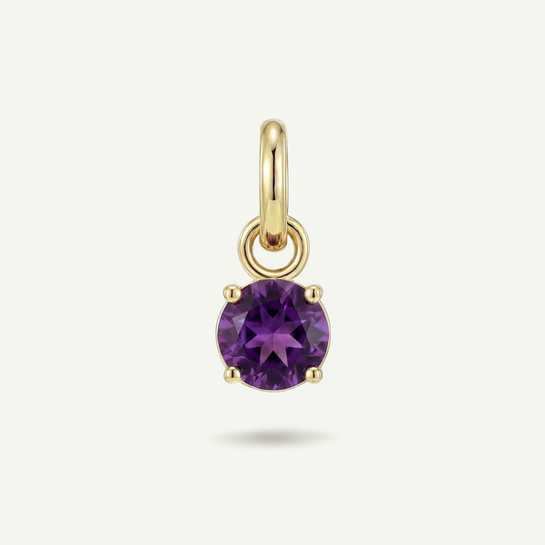 Purple Gem July Birthstone Charm