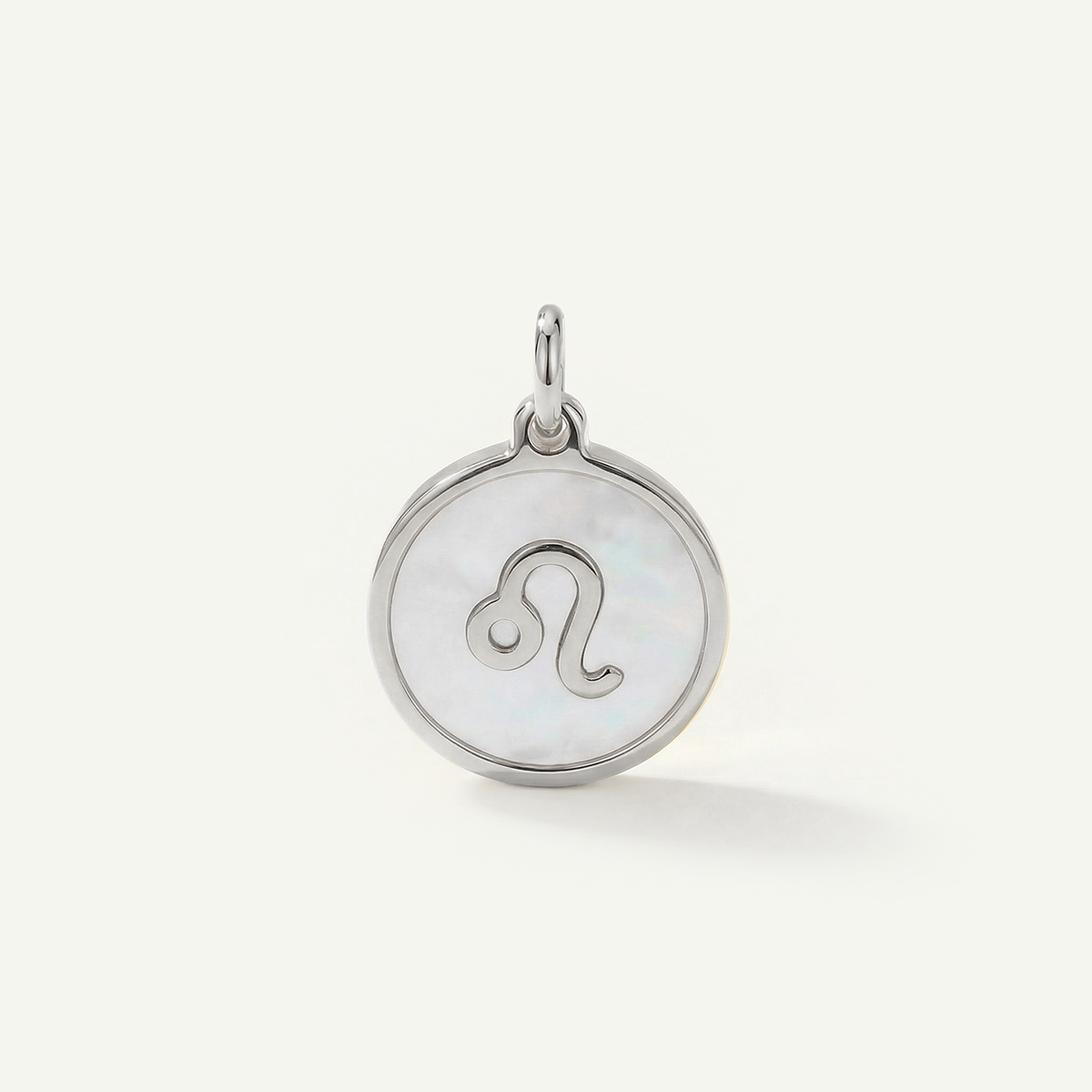 MOP Circle Zodiac Charm