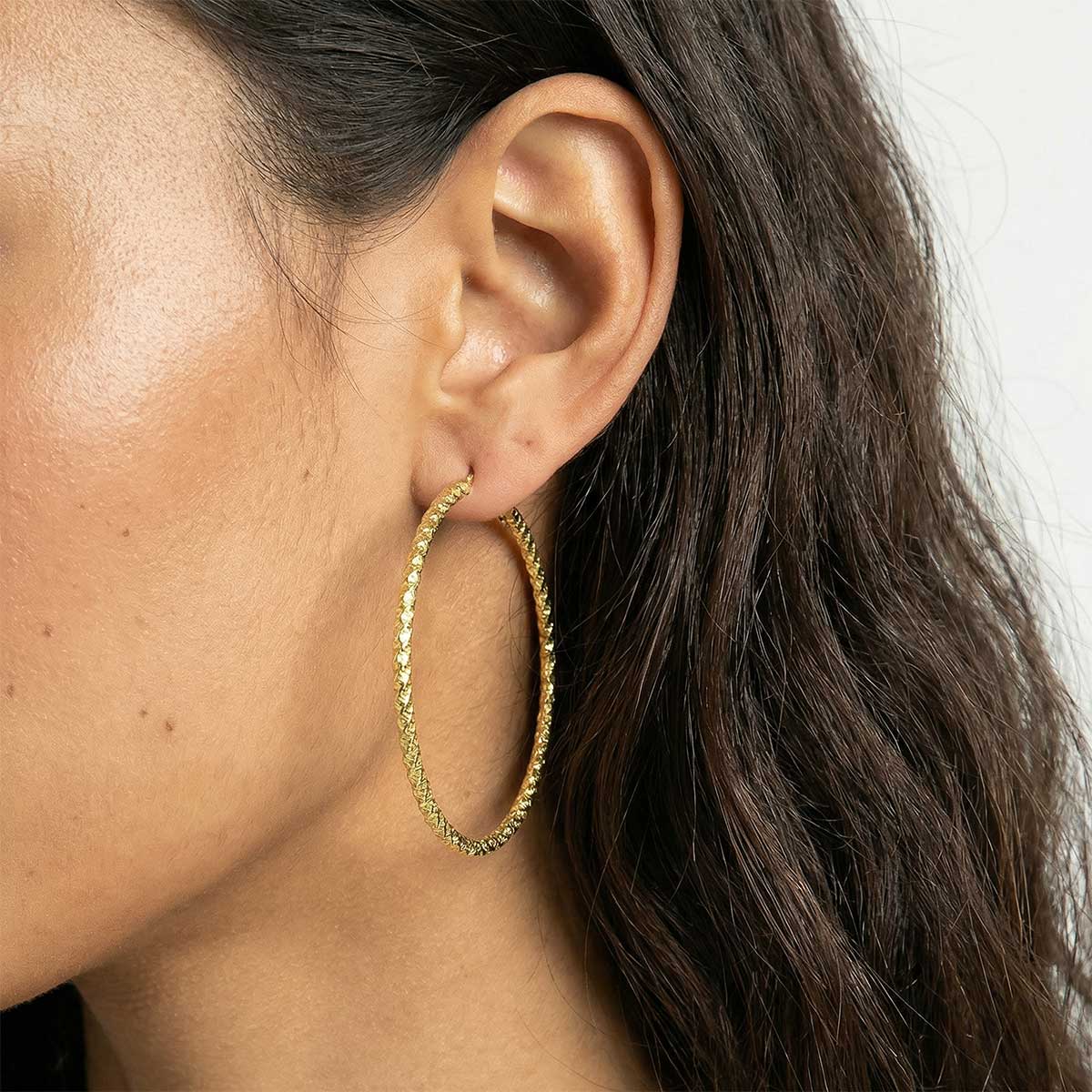 Ines Large Hoops, Gold