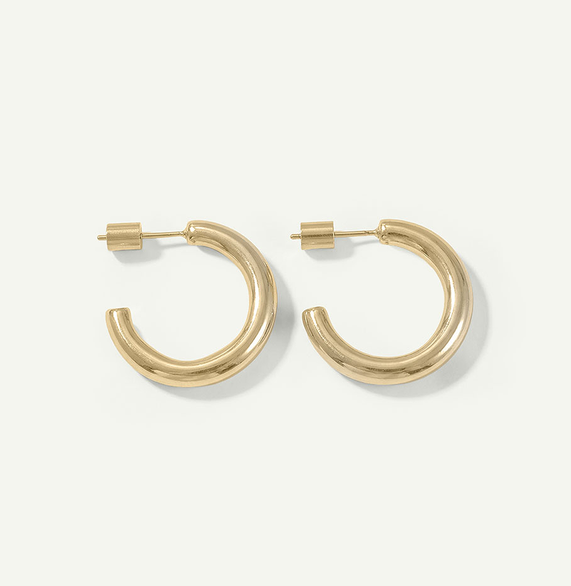 Everyday Medium Hoops, Gold