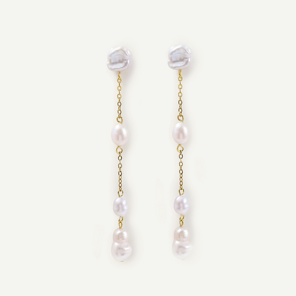 Maya Drop Earrings, Gold