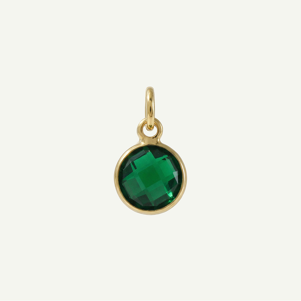 Circle Charm Birthstone
