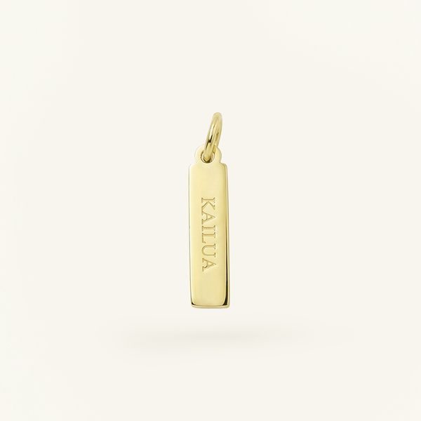 Kailua Rectangle Charm, Gold