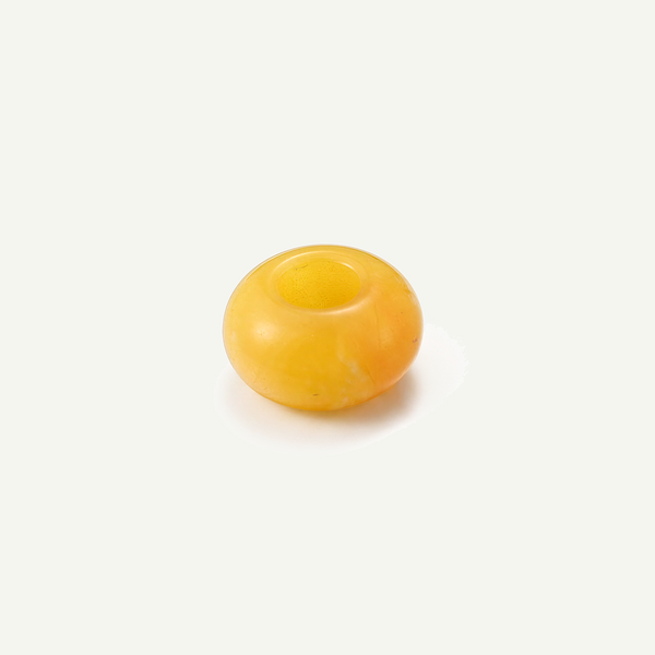 Yellow Jade 14mm Doughnut Bead