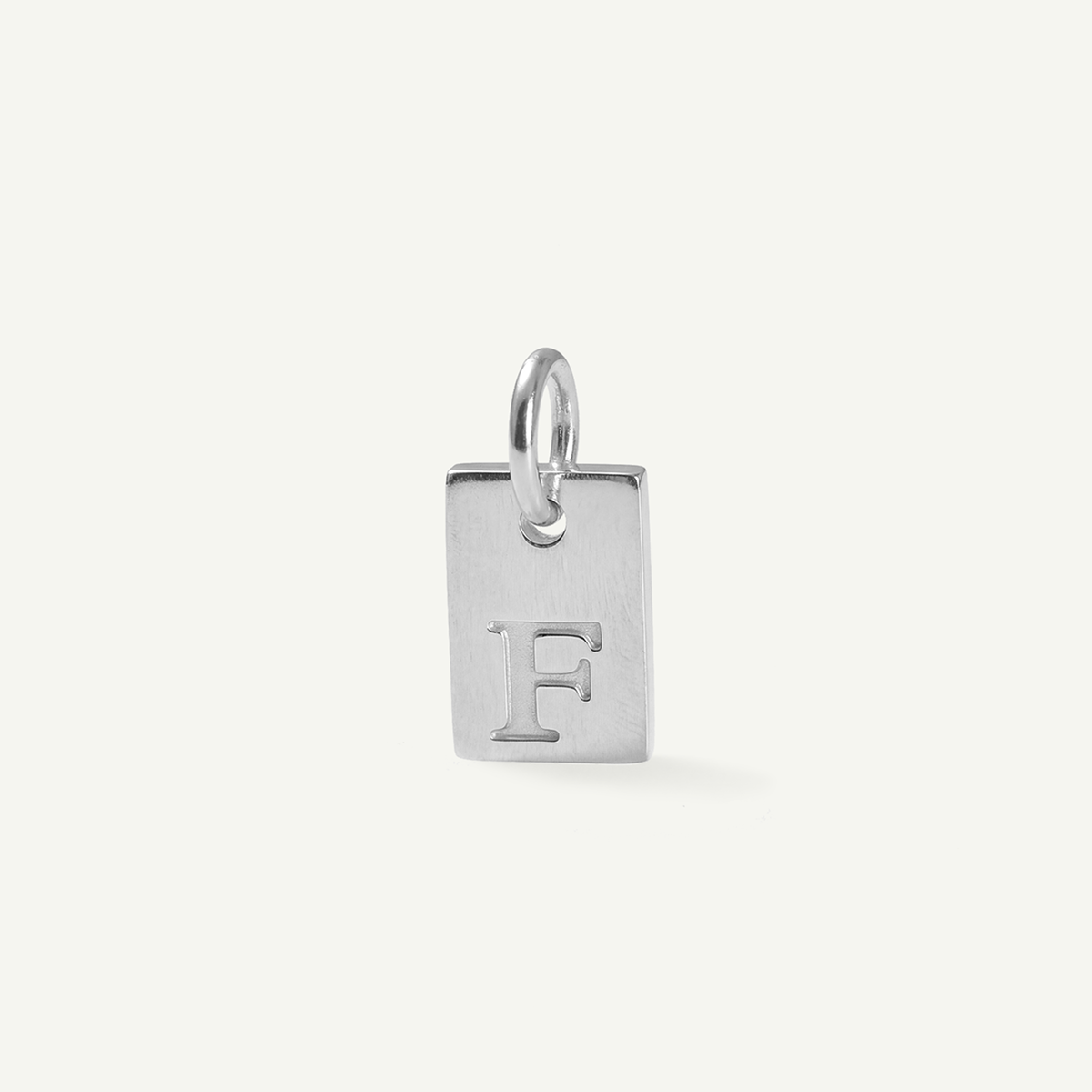 Rectangle Monogram Letter Charm