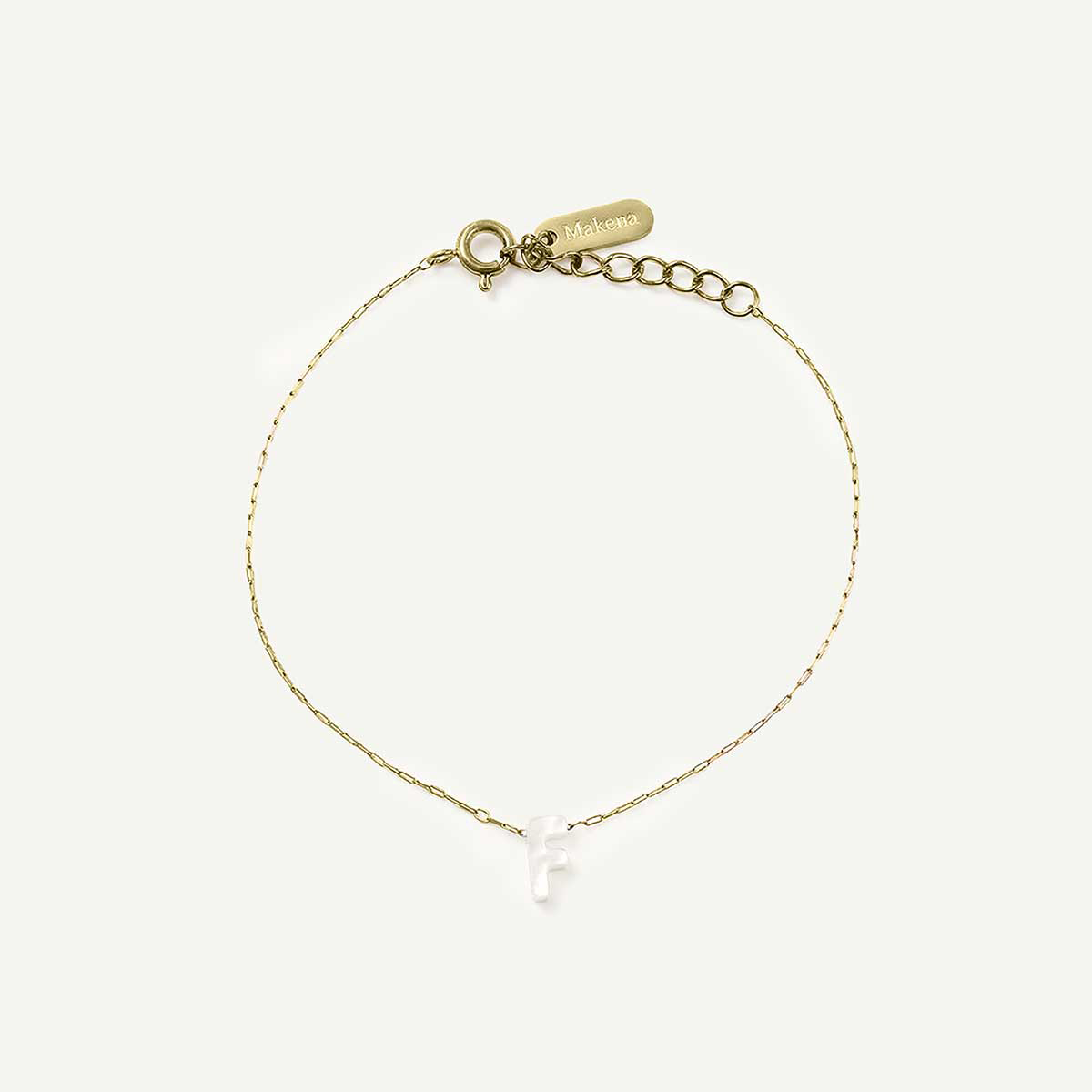 Monogram Mother of Pearl Bracelet