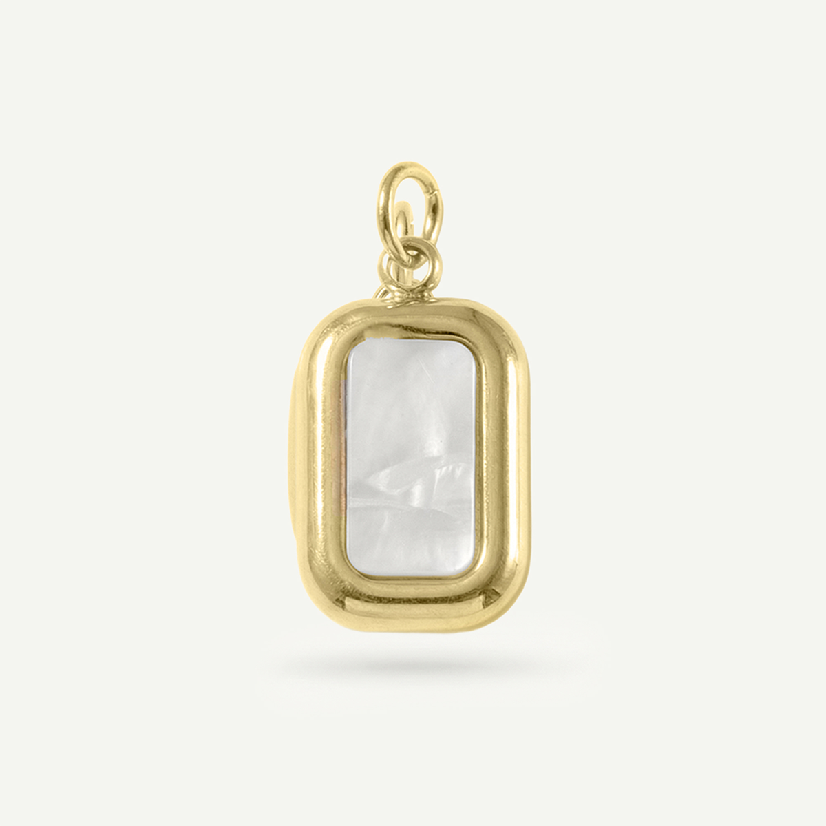 Rectangle Mother of Pearl Charm