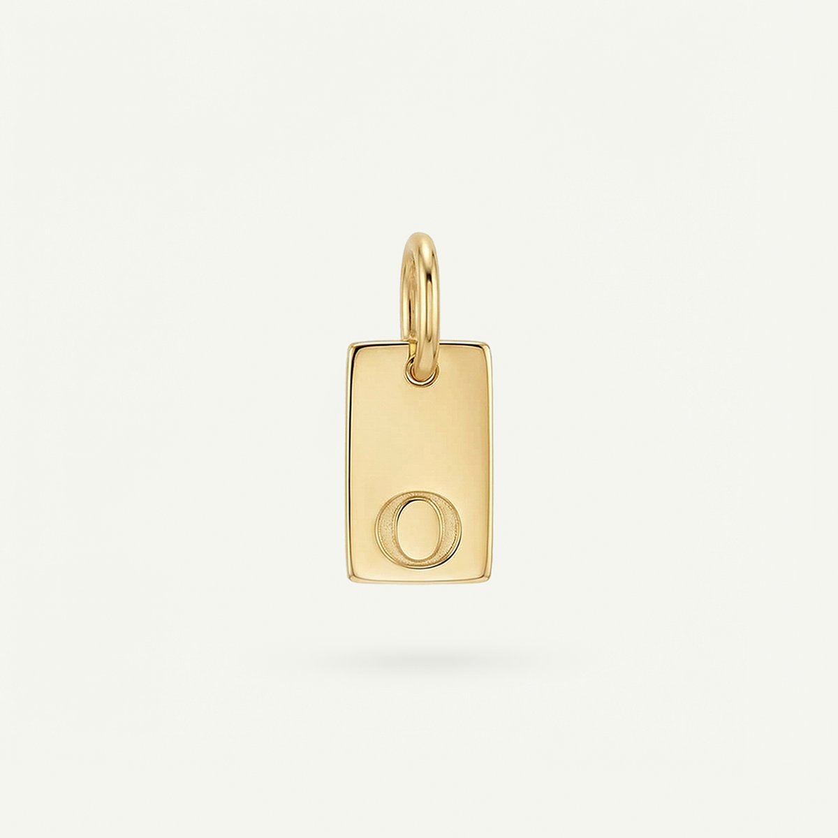 Rectangle #2 Monogram Letter Charm