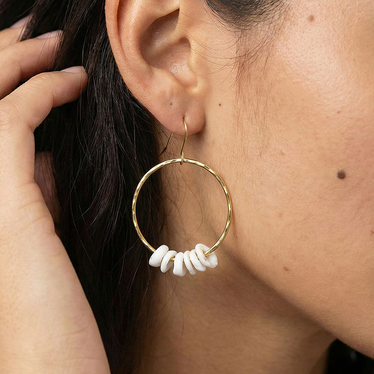Puka Shell Hoops