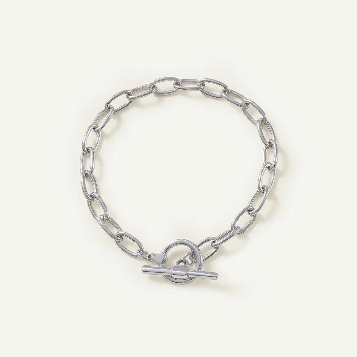 Toggle Clasp and Oval Chain Bracelet