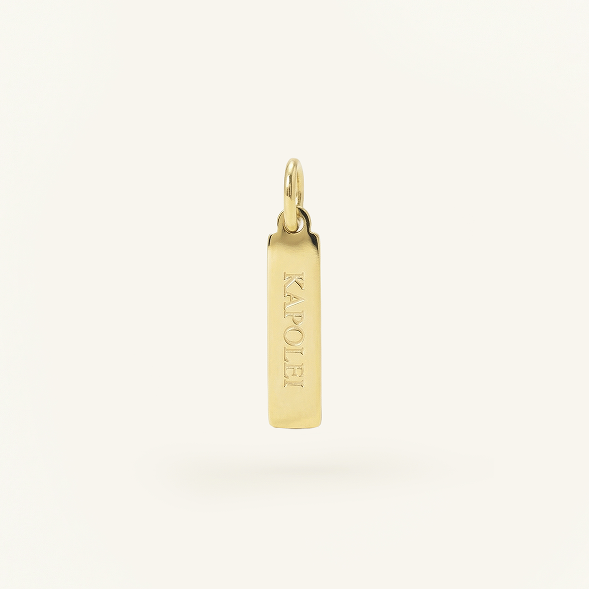 Kapolei Rectangle Charm Gold