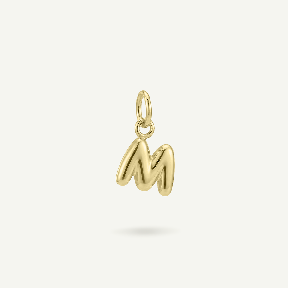 Bubble Monogram Letter Charm