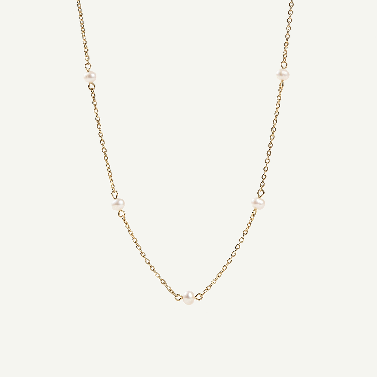 Bella Pearl Necklace, Gold