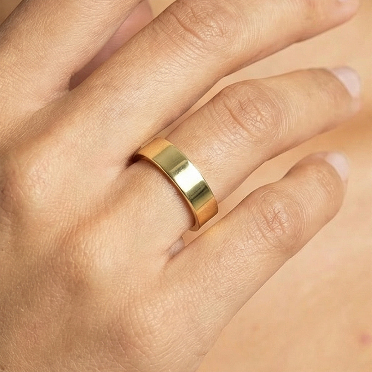 Flat Basic Thick Ring