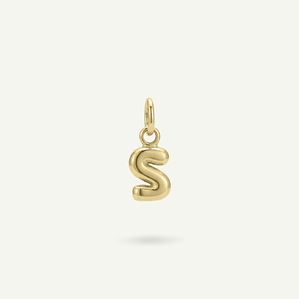 Bubble Monogram Letter Charm