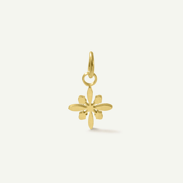 Mini Protea Quilt Charm, Gold