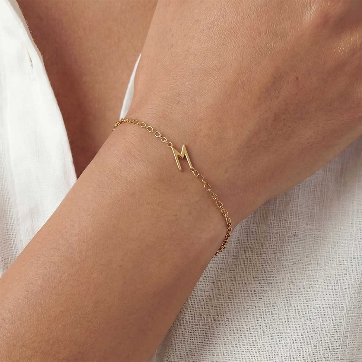 Monogramed Side Bracelet