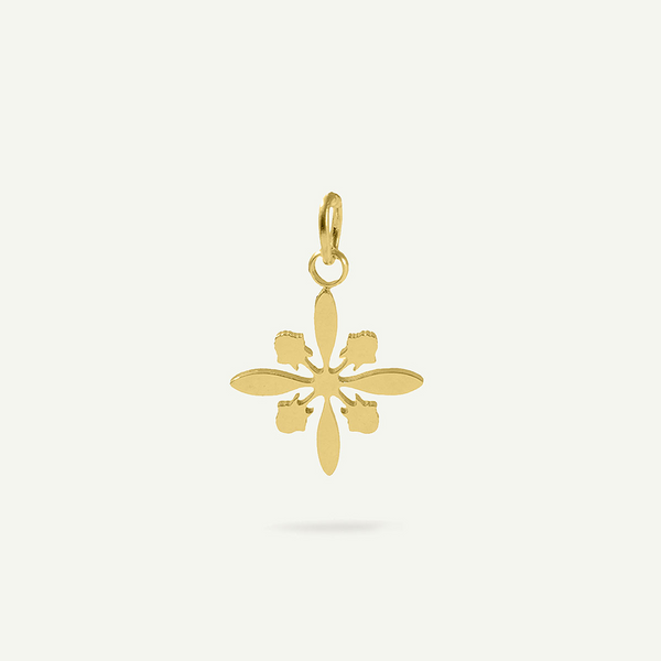 Protea Quilt Charm, Gold