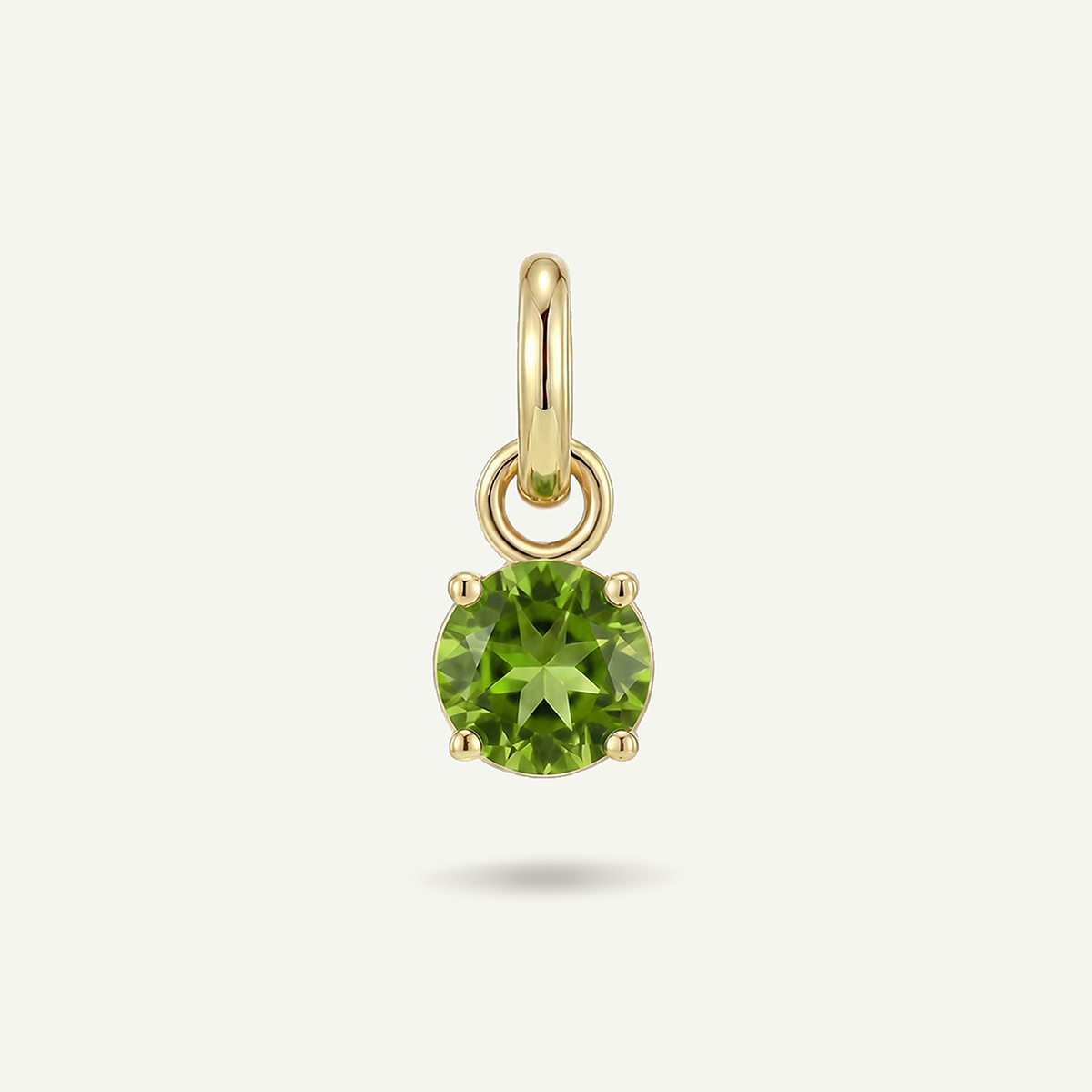 Green Gem August Birthstone Charm