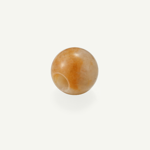 Yellow Jade 12mm Circle Bead