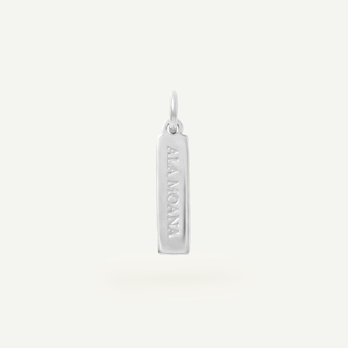 Ala Moana Rectangle Charm Silver