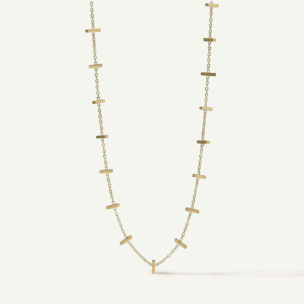 Hina Gold Bar Necklace, Gold