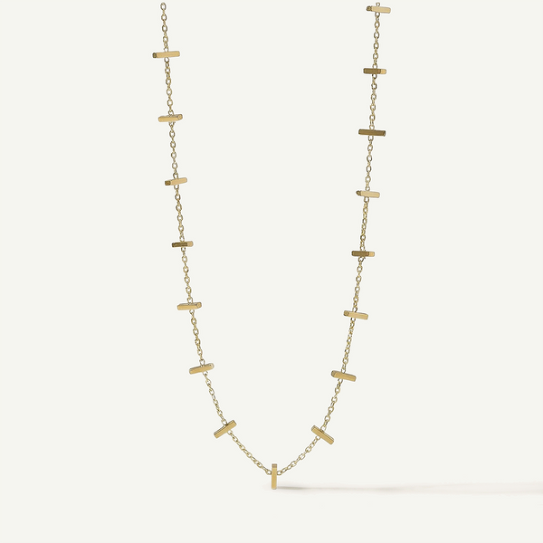 Hina Gold Bar Necklace, Gold