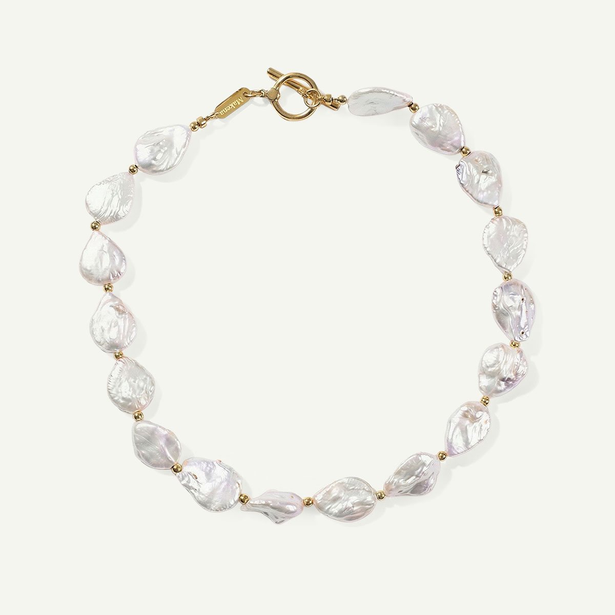 Malia Pearl Choker, Gold