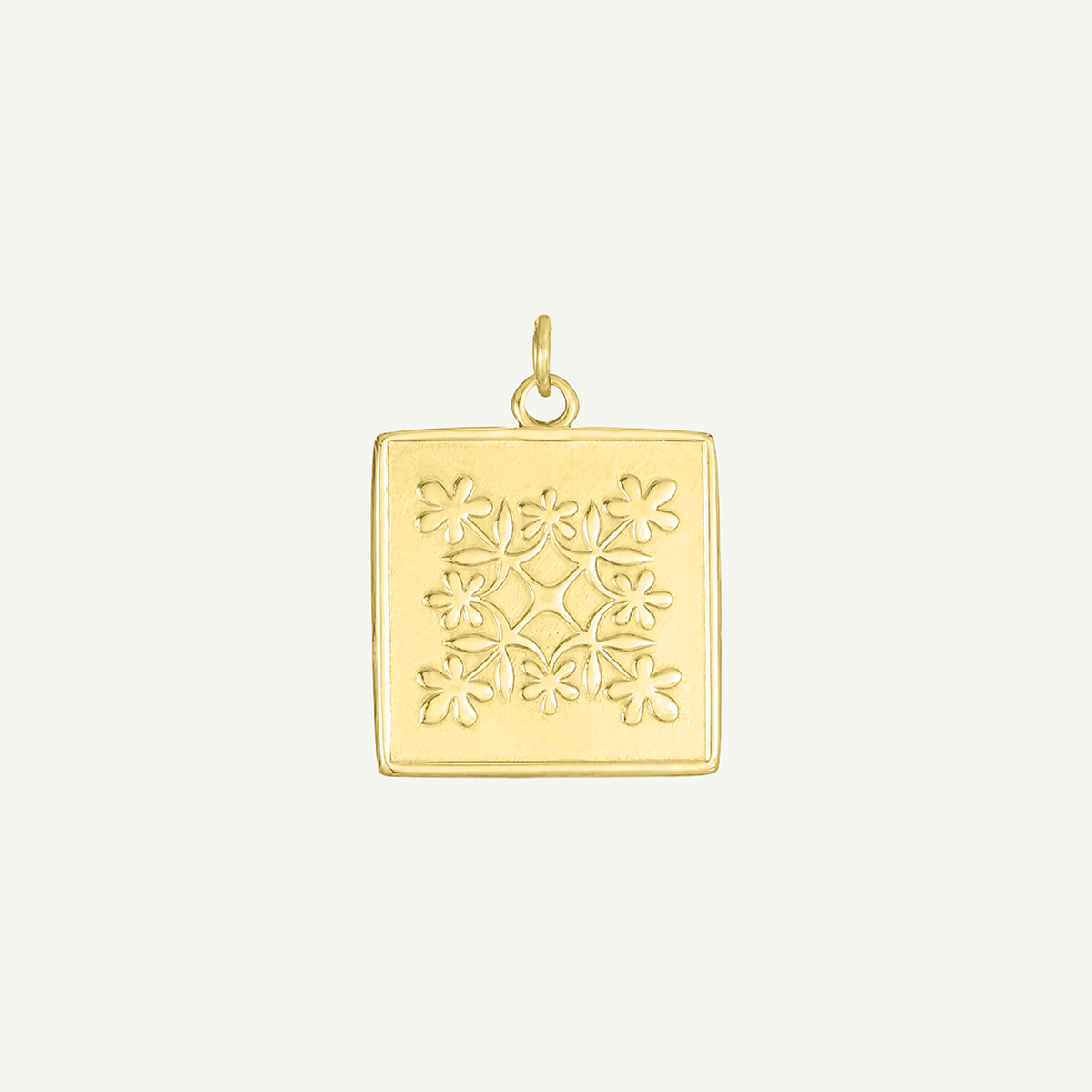 Malu Quilt Square Pendant