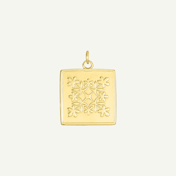 Malu Quilt Square Pendant
