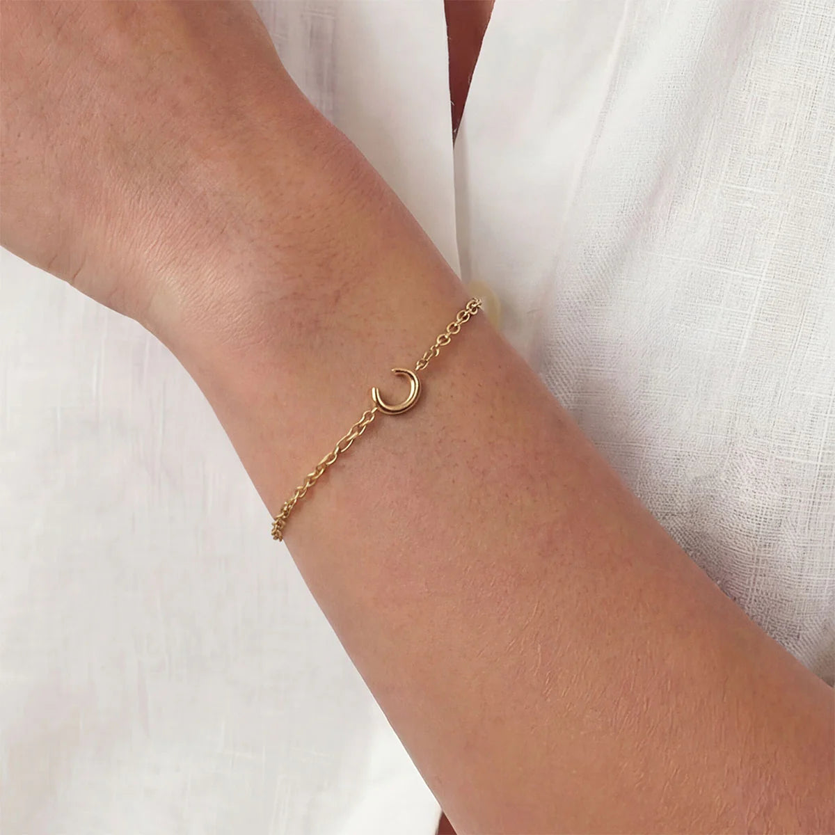 Monogramed Side Bracelet
