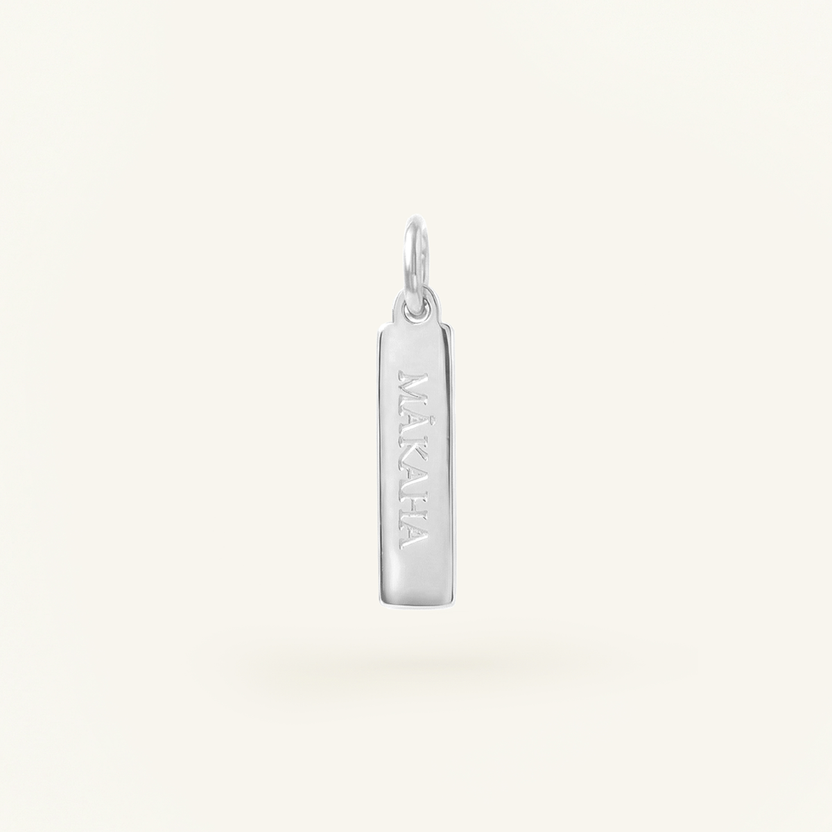 Makaha Rectangle Charm Silver