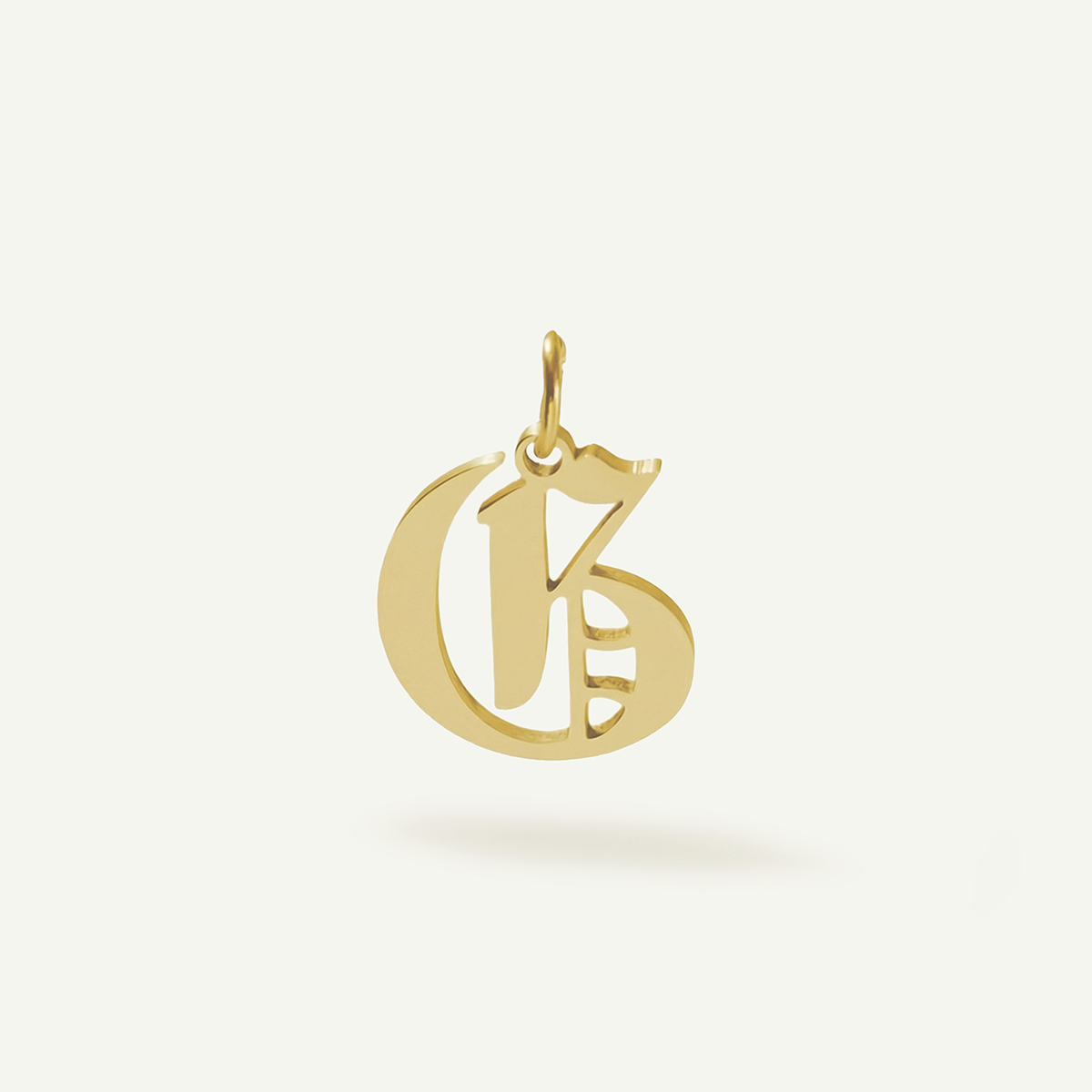 Old English Monogram Charm