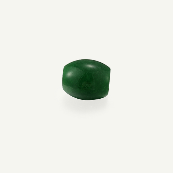 Green Jade 18mm Oval Bead