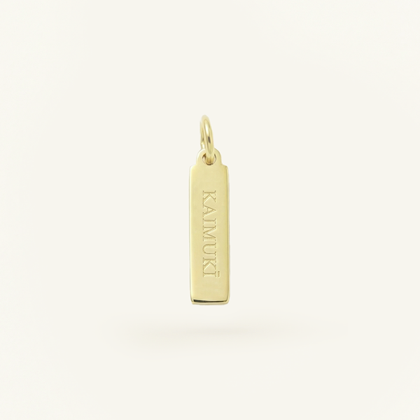Kaimuki Rectangle Charm Gold