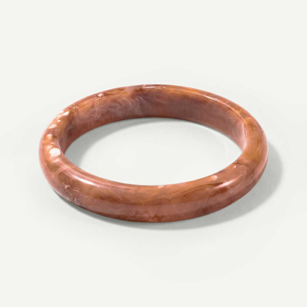 Medium Orange Resin Bangle