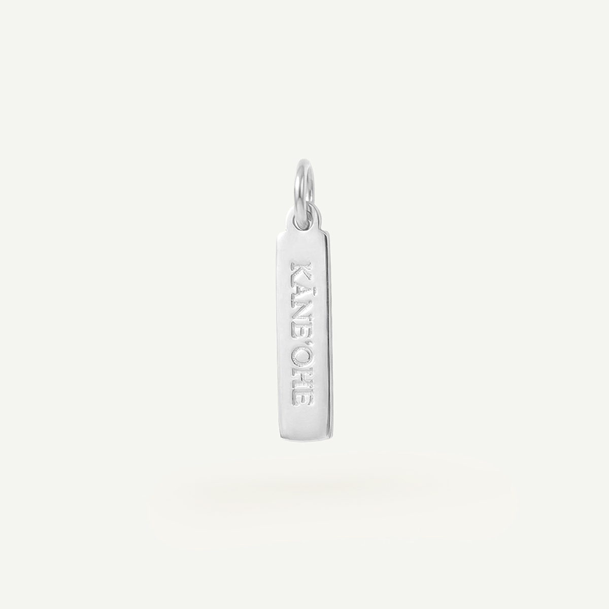 Kāne‘ohe Rectangle Charm Silver