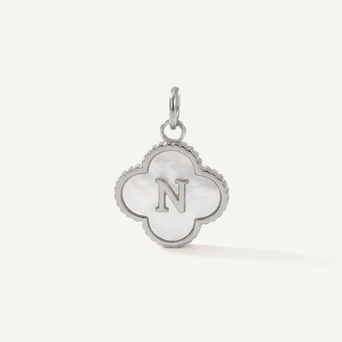 MOP Clove Monogram Letter Charm