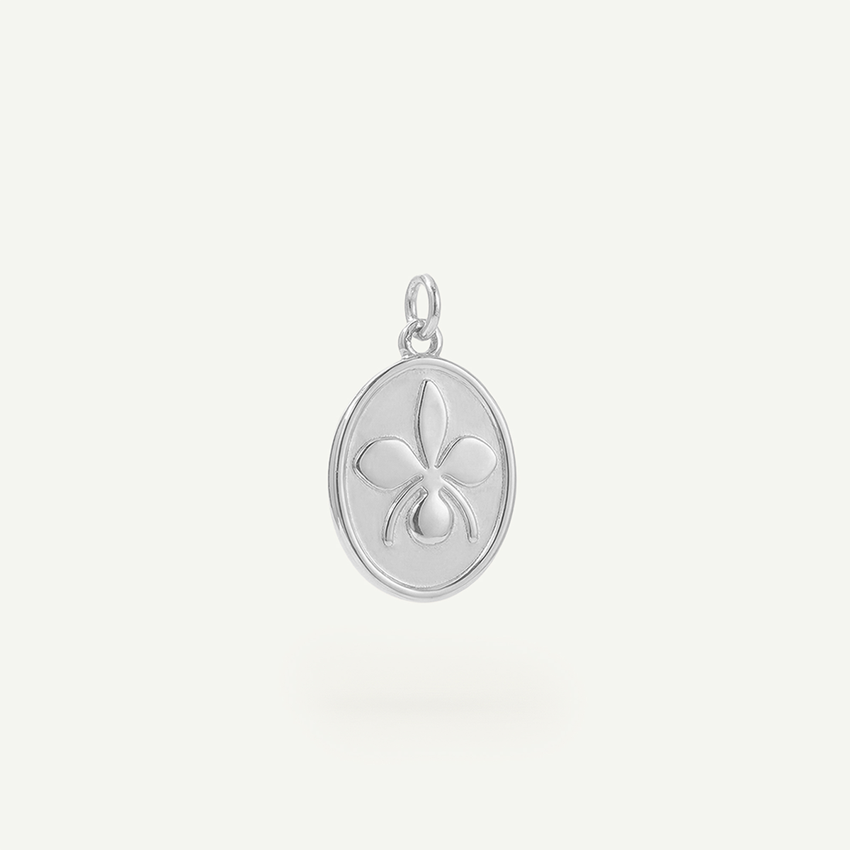 Orchid Oval Charm