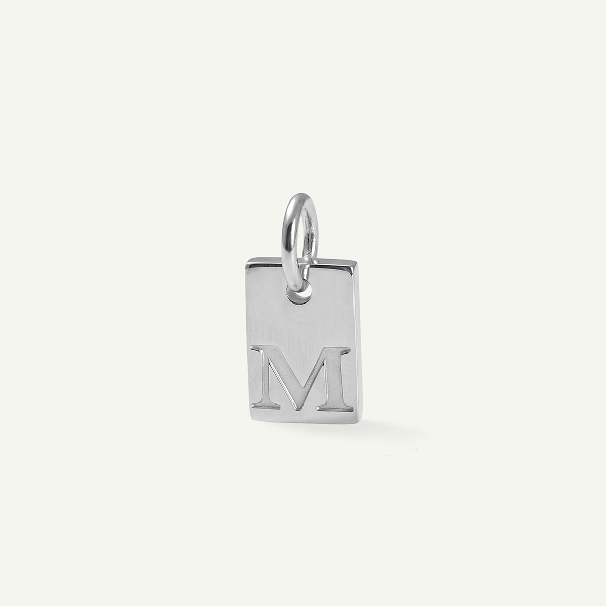 Rectangle Monogram Letter Charm